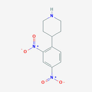molecular formula C11H13N3O4 B053201 4-(2,4-Dinitrophenyl)piperidine CAS No. 120447-45-2