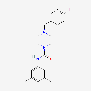 molecular formula C20H24FN3O B5320200 N-(3,5-dimethylphenyl)-4-(4-fluorobenzyl)-1-piperazinecarboxamide 
