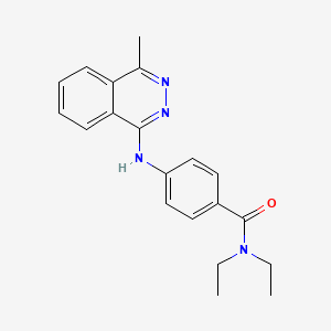 molecular formula C20H22N4O B5320285 N,N-diethyl-4-[(4-methyl-1-phthalazinyl)amino]benzamide 