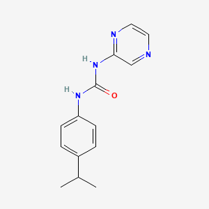 molecular formula C14H16N4O B5320335 N-(4-ISOPROPYLPHENYL)-N'-(2-PYRAZINYL)UREA 