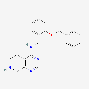 molecular formula C21H22N4O B5320365 N-[2-(benzyloxy)benzyl]-5,6,7,8-tetrahydropyrido[3,4-d]pyrimidin-4-amine 