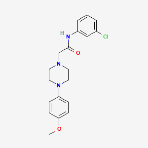 molecular formula C19H22ClN3O2 B5320492 N-(3-chlorophenyl)-2-[4-(4-methoxyphenyl)piperazin-1-yl]acetamide 