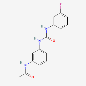 molecular formula C15H14FN3O2 B5320500 N-(3-{[(3-fluorophenyl)carbamoyl]amino}phenyl)acetamide 