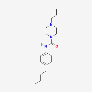 molecular formula C18H29N3O B5320700 N-(4-butylphenyl)-4-propylpiperazine-1-carboxamide 