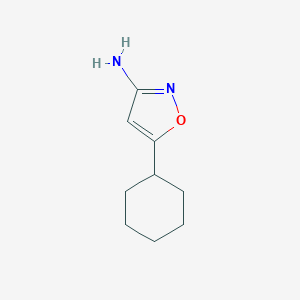 molecular formula C9H14N2O B053208 5-Cyclohexylisoxazol-3-amine CAS No. 119409-94-8