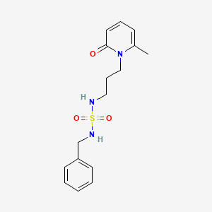 molecular formula C16H21N3O3S B5320985 N-benzyl-N'-[3-(6-methyl-2-oxopyridin-1(2H)-yl)propyl]sulfamide 