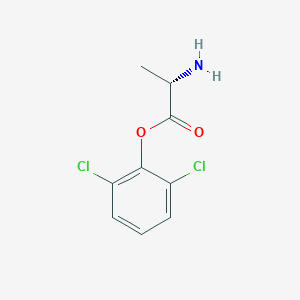 molecular formula C9H9Cl2NO2 B053210 Alanine 2,6-dichlorophenyl ester CAS No. 113366-34-0