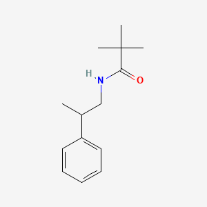 molecular formula C14H21NO B5321085 2,2-dimethyl-N-(2-phenylpropyl)propanamide 