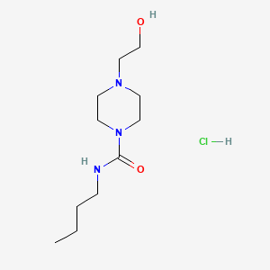 molecular formula C11H24ClN3O2 B5321267 N-butyl-4-(2-hydroxyethyl)piperazine-1-carboxamide Hydrochloride 