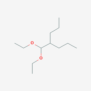 molecular formula C12H26O2 B053213 Heptane, 4-(diethoxymethyl)- CAS No. 124345-17-1