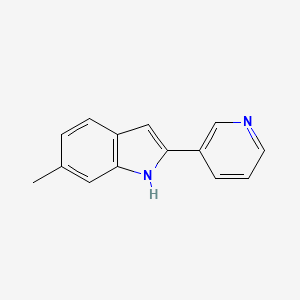 molecular formula C14H12N2 B5321348 6-methyl-2-(pyridin-3-yl)-1H-indole 