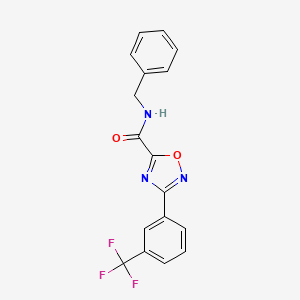 molecular formula C17H12F3N3O2 B5321569 N-benzyl-3-[3-(trifluoromethyl)phenyl]-1,2,4-oxadiazole-5-carboxamide 