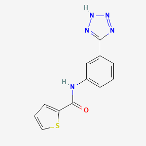 molecular formula C12H9N5OS B5321629 N-[3-(1H-tetrazol-5-yl)phenyl]-2-thiophenecarboxamide 