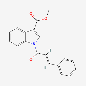 molecular formula C19H15NO3 B5321958 methyl 1-[(2E)-3-phenylprop-2-enoyl]-1H-indole-3-carboxylate 