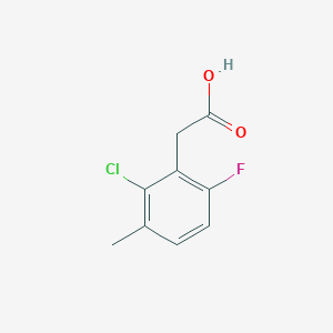 molecular formula C9H8ClFO2 B053226 2-Chloro-6-fluoro-3-methylphenylacetic acid CAS No. 261762-92-9