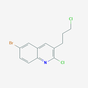 6-Bromo-2-chloro-3-(3-chloropropyl)quinoline