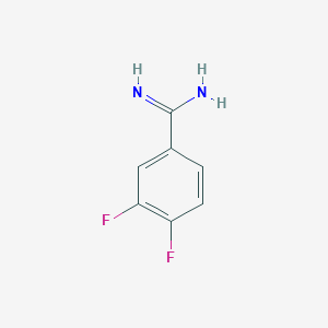 molecular formula C7H6F2N2 B053236 3,4-Difluorobenzenecarboximidamide CAS No. 114040-50-5