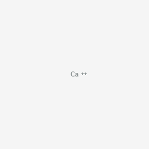 molecular formula Ca+2 B053243 Calcium ion CAS No. 125302-08-1