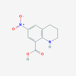 molecular formula C10H10N2O4 B053248 6-nitro-1,2,3,4-tetrahydroquinoline-8-carboxylic Acid CAS No. 123296-82-2