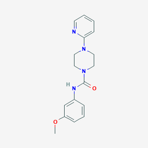 molecular formula C17H20N4O2 B5325118 N-(3-methoxyphenyl)-4-(pyridin-2-yl)piperazine-1-carboxamide 
