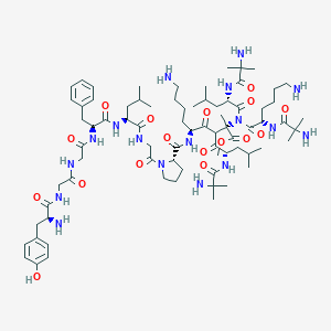 L-Tyrosylglycylglycyl-L-phenylalanyl-L-leucylglycyl-L-prolyl-L-lysyl-2-methylalanyl-L-leucyl-2-methylalanyl-L-lysyl-2-methylalanyl-L-leucyl-2-methylalanine methyl ester