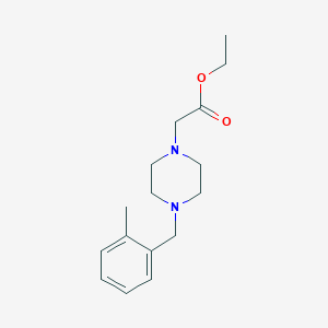 molecular formula C16H24N2O2 B5325690 ETHYL 2-[4-(2-METHYLBENZYL)PIPERAZINO]ACETATE 
