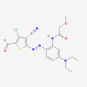 2'-(4-Chloro-3-cyano-5-formyl-2-thienylazo)-5'-diethylamino-2-methoxyacetanilide