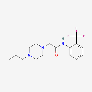 molecular formula C16H22F3N3O B5325905 2-(4-propylpiperazin-1-yl)-N-[2-(trifluoromethyl)phenyl]acetamide 