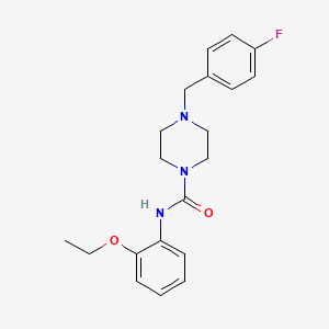 molecular formula C20H24FN3O2 B5325987 N-(2-ethoxyphenyl)-4-(4-fluorobenzyl)piperazine-1-carboxamide 