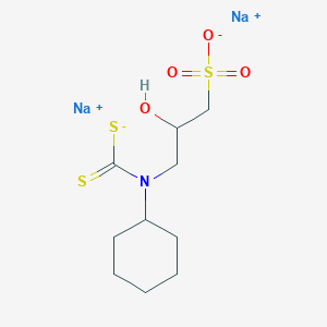 1-Propanesulfonic acid, 3-(cyclohexyl(dithiocarboxy)amino)-2-hydroxy-, disodium salt