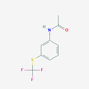molecular formula C9H8F3NOS B5326047 N-(3-Trifluoromethylsulfanyl-phenyl)-acetamide 