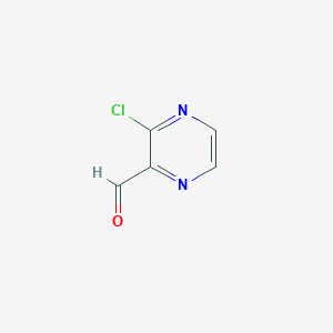 molecular formula C5H3ClN2O B053262 3-Chloropyrazine-2-carbaldehyde CAS No. 121246-96-6