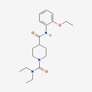 molecular formula C19H29N3O3 B5326490 N~4~-(2-ethoxyphenyl)-N~1~,N~1~-diethylpiperidine-1,4-dicarboxamide CAS No. 1158425-81-0