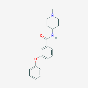 molecular formula C19H22N2O2 B5326628 N-(1-methylpiperidin-4-yl)-3-phenoxybenzamide 