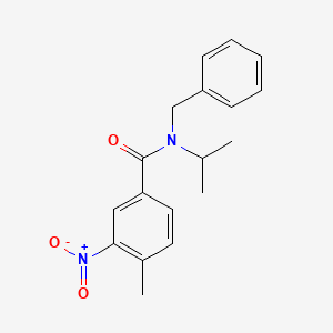 molecular formula C18H20N2O3 B5326716 N~1~-BENZYL-N~1~-ISOPROPYL-4-METHYL-3-NITROBENZAMIDE 