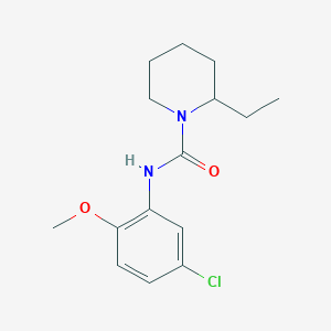 molecular formula C15H21ClN2O2 B5326796 N-(5-chloro-2-methoxyphenyl)-2-ethylpiperidine-1-carboxamide 