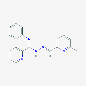 molecular formula C19H17N5 B5327071 N-[(E)-(6-methylpyridin-2-yl)methylideneamino]-N'-phenylpyridine-2-carboximidamide 
