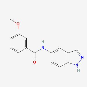 molecular formula C15H13N3O2 B5327277 N-(1H-indazol-5-yl)-3-methoxybenzamide 