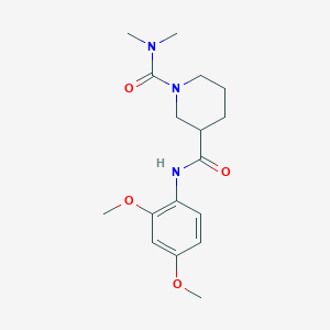 molecular formula C17H25N3O4 B5327781 N~3~-(2,4-dimethoxyphenyl)-N~1~,N~1~-dimethylpiperidine-1,3-dicarboxamide 