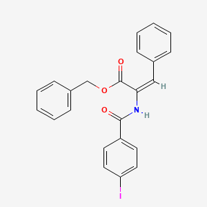 molecular formula C23H18INO3 B5328206 benzyl (E)-2-[(4-iodobenzoyl)amino]-3-phenylprop-2-enoate 
