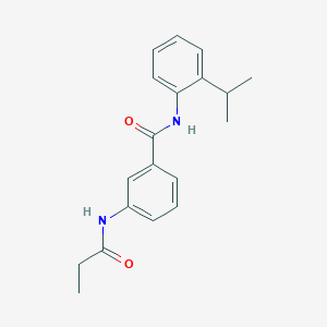 molecular formula C19H22N2O2 B5328849 N-[2-(PROPAN-2-YL)PHENYL]-3-PROPANAMIDOBENZAMIDE 