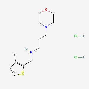 molecular formula C13H24Cl2N2OS B5329064 N-[(3-methylthiophen-2-yl)methyl]-3-morpholin-4-ylpropan-1-amine;dihydrochloride 