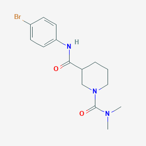 molecular formula C15H20BrN3O2 B5329088 N~3~-(4-bromophenyl)-N~1~,N~1~-dimethylpiperidine-1,3-dicarboxamide 