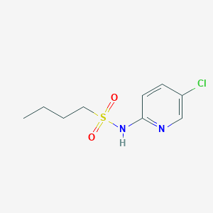 molecular formula C9H13ClN2O2S B5329090 N-(5-chloropyridin-2-yl)butane-1-sulfonamide 