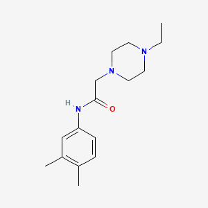 molecular formula C16H25N3O B5329371 N-(3,4-dimethylphenyl)-2-(4-ethylpiperazin-1-yl)acetamide 