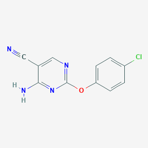 4-Amino-2-(4-chlorophenoxy)pyrimidine-5-carbonitrile