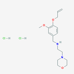 molecular formula C17H28Cl2N2O3 B5329655 N-[(3-methoxy-4-prop-2-enoxyphenyl)methyl]-2-morpholin-4-ylethanamine;dihydrochloride 