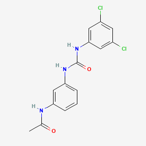 molecular formula C15H13Cl2N3O2 B5329808 N-(3-{[(3,5-dichlorophenyl)carbamoyl]amino}phenyl)acetamide 
