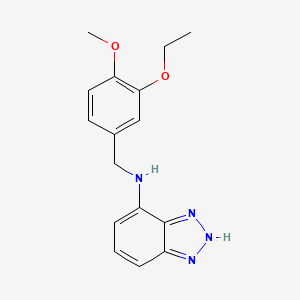 molecular formula C16H18N4O2 B5329822 N-(1H-1,2,3-BENZOTRIAZOL-7-YL)-N-(3-ETHOXY-4-METHOXYBENZYL)AMINE 
