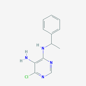 6-chloro-N4-(1-phenylethyl)pyrimidine-4,5-diamine